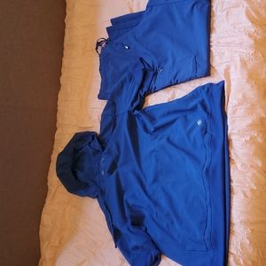 Uniform Advantage,Easy Stretch royal blue scrubs M